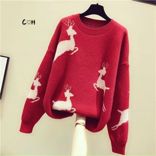 Áo len họa tiết noel