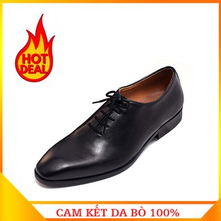 [SALE SỐC 2 NGÀY] Giày Tây Nam Buộc Dây Da Bò N103 (phát hiện giả da đền gấp 10)