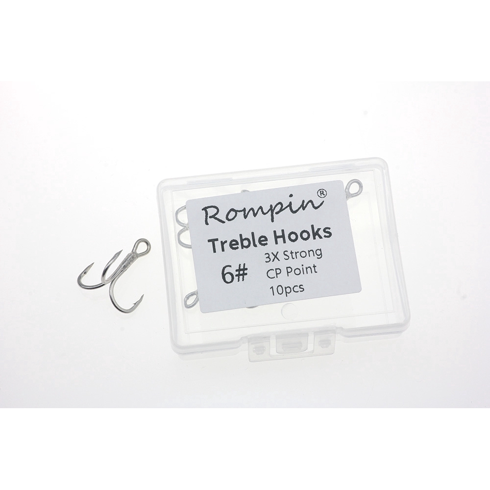 WHALE Hộp 10 Móc Câu Cá Hình Cá Voi Cỡ 3x 4 # 6 # 8 #