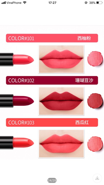 Son lì Bioaqua Velvet matte Lipstick | BigBuy360 - bigbuy360.vn
