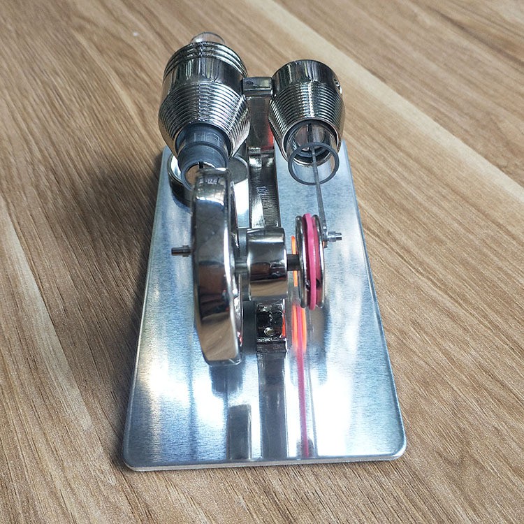 Mô hình Động cơ Stirling - Động cơ đốt ngoài [loại 2 xi lanh] - đồ chơi khoa học