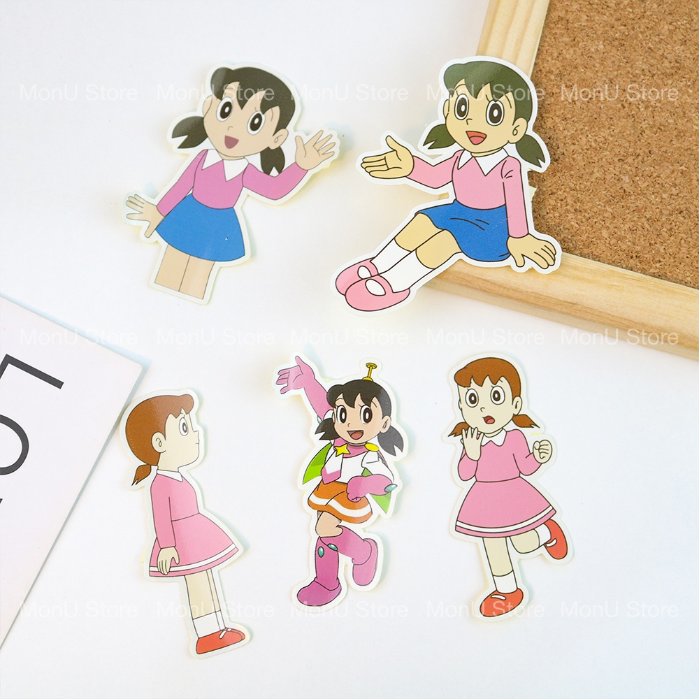 Set 15 sticker nhân vật SHIZUKA dễ thương cute MON0281 TooYoo