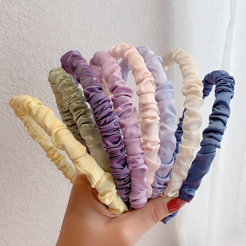 Cài Tóc Lụa Satin Kiểu Pháp Xinh Xắn Cho N