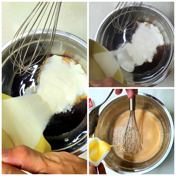 Set nguyên liệu trà sữa kem trứng dừa nướng