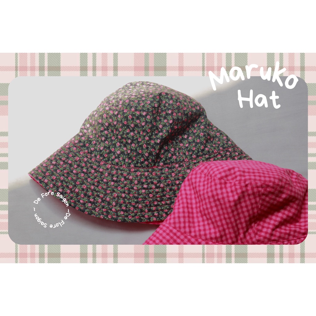 MŨ MARUKO NỮ - MŨ VẢI TAI BÈO