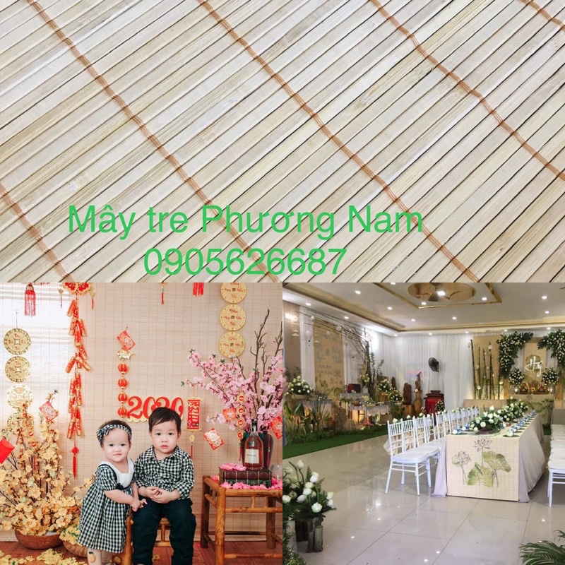 Mành tre trang trí trần, làm phông chụp hình chất lượng cao