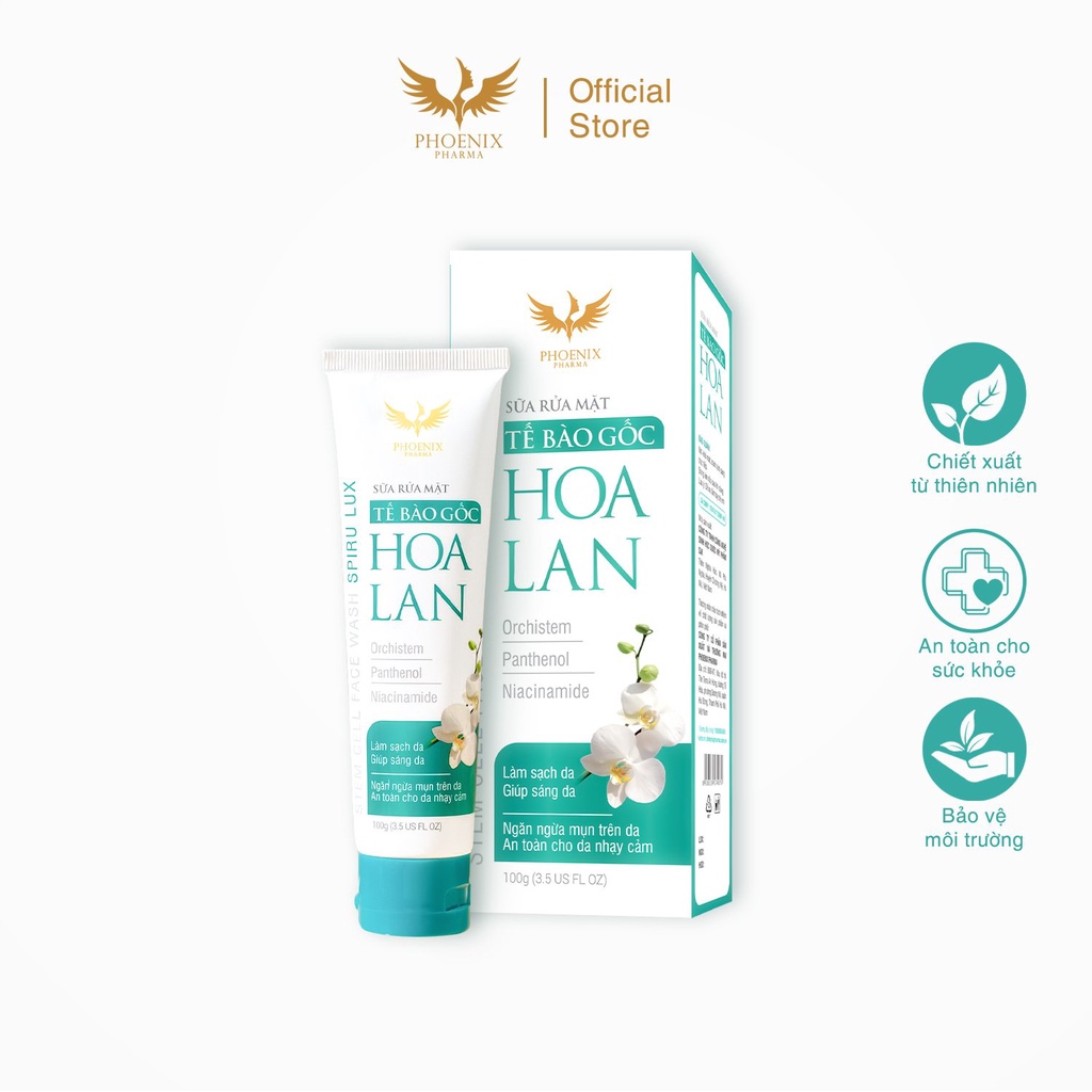 Sữa rửa mặt dịu nhẹ Phoenix Pharma, sữa rửa mặt cho da nhạy cảm trắng da, làm sạch và loại bỏ bụi bẩn 100g