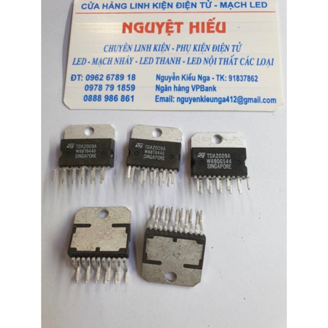 - Set 2 ic công suất khuếch đại âm thanh TDA2009A.