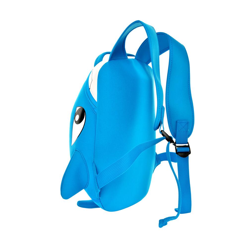 Ba Lô Đi Học Hình Cá Mập 3D Mềm Mại Chống Thấm Nước Cho Bé