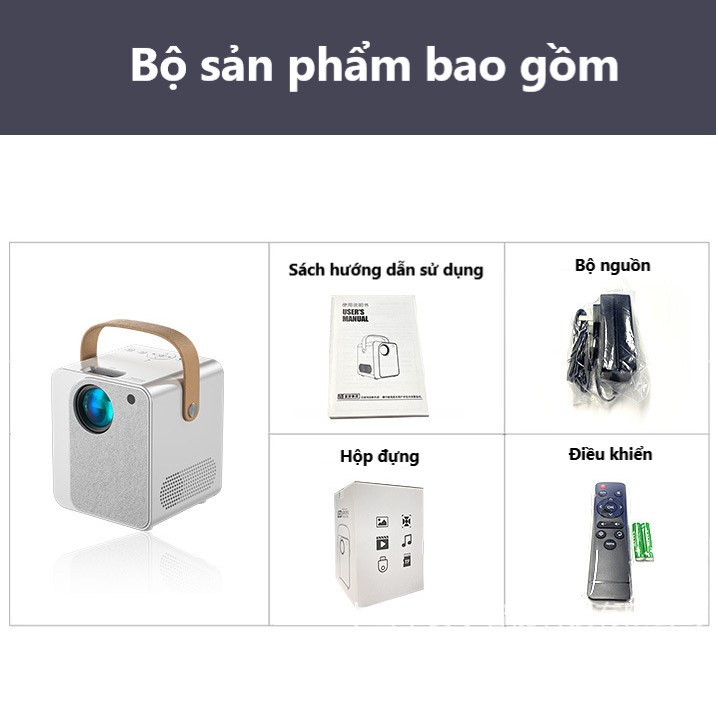 Máy Chiếu Mini SAINYER Y9 CP350 Full HD 1080p Hệ điều hành Android - Bảo Hành 6 Tháng