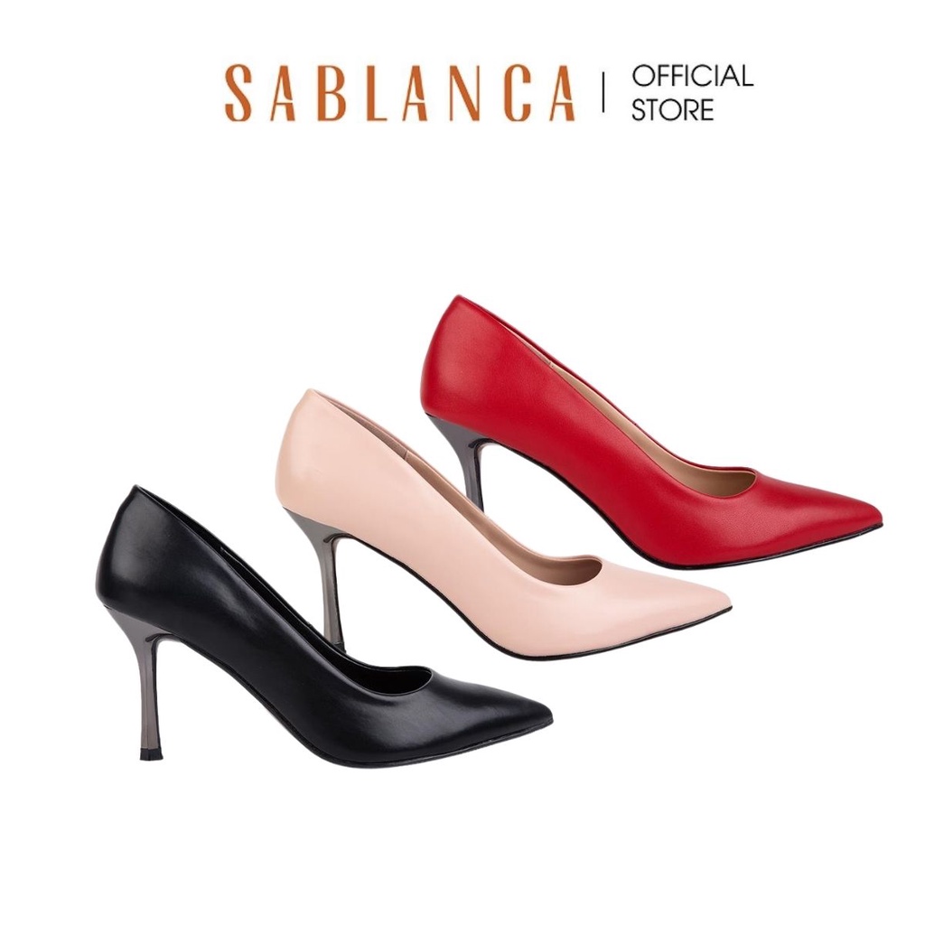 Giày cao gót Sablanca dáng mũi nhọn gót mạ ánh bạc 5050BN0139