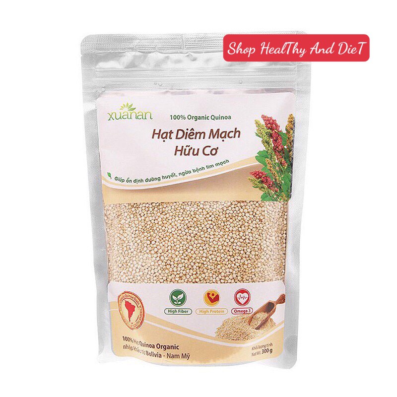 Hạt ( Quinoa ) Diêm Mạch Hữu Cơ Xuân An Gói 300gr - (Có Quà KM)