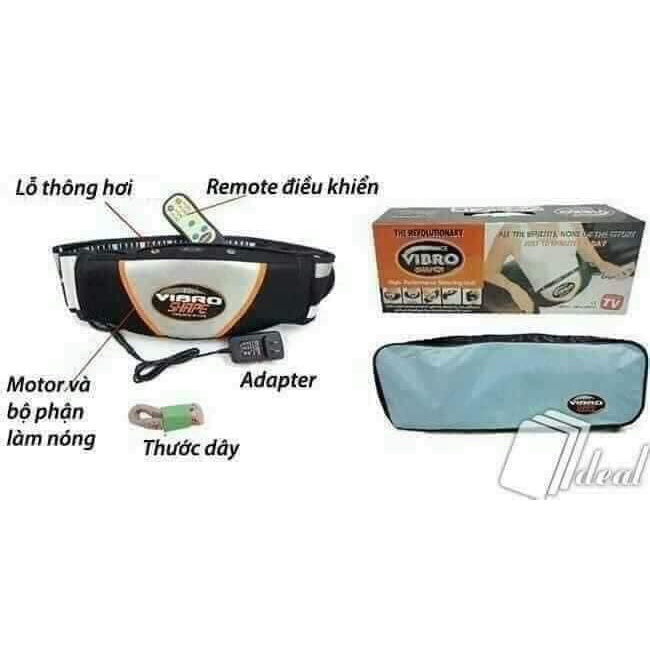 Đai Massage Giảm Mỡ Bụng - Máy Rung Giảm Mỡ Toàn Thân Hiệu Quả