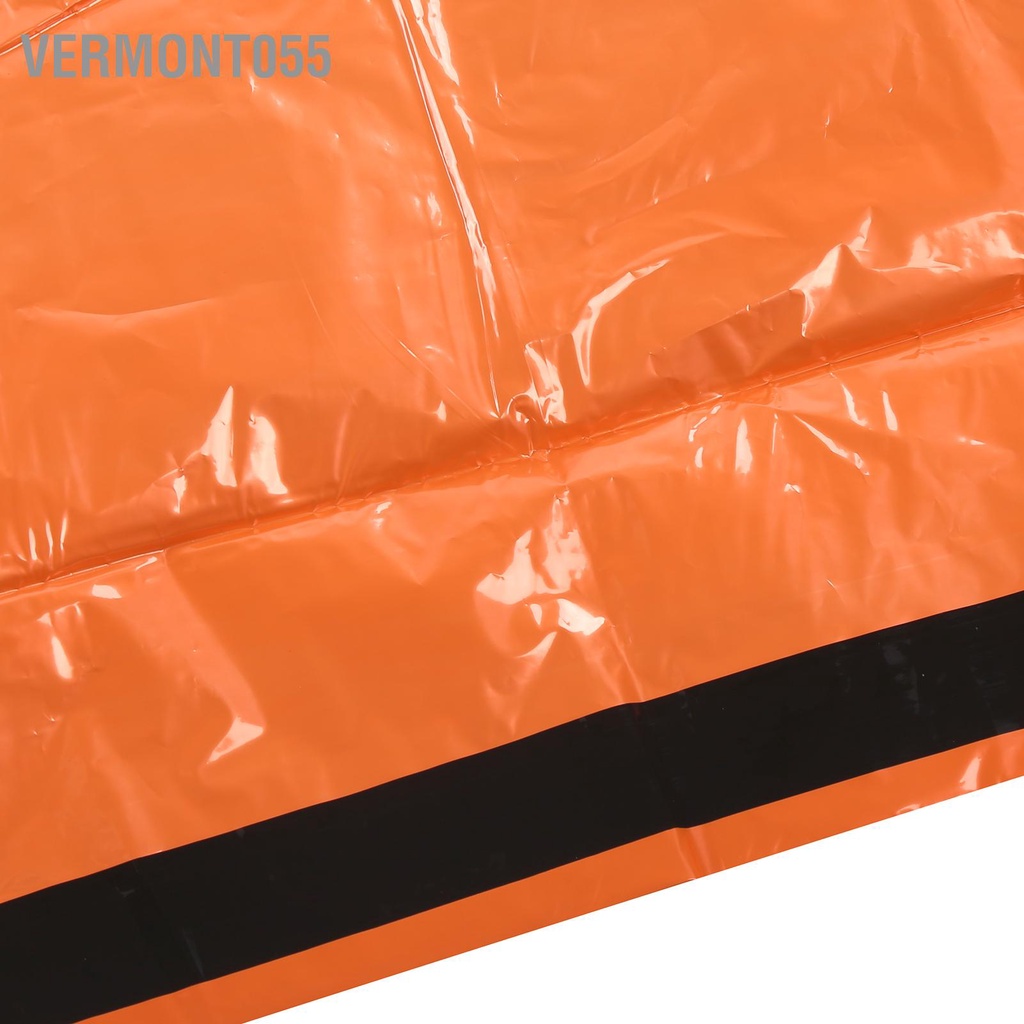 Vermont055 Cắm trại ngoài trời Lều khẩn cấp di động Túi ngủ giữ ấm không thấm nước màu cam