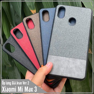 Ốp lưng Xiaomi Mi Max 3, giả JEAN Version 2 viền TPU dẻo