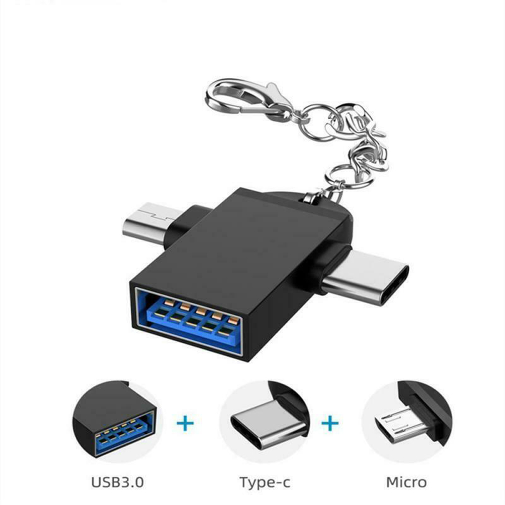 Đầu Chuyển Đổi Otg 2 Trong 1 Cổng Micro Usb Nhiều Màu Cho Điện Thoại / Máy Tính Bảng