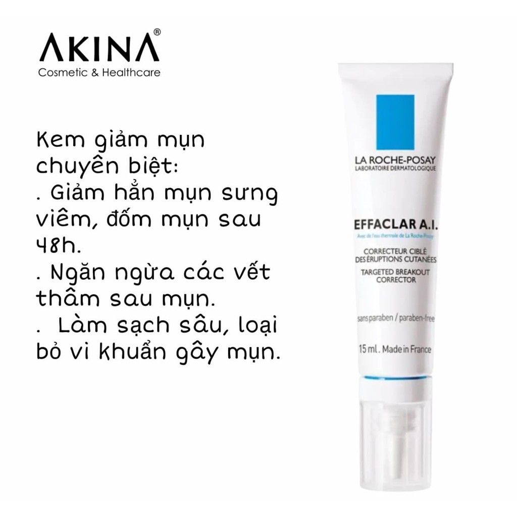 KEM GIẢM MỤN CHUYÊN BIỆT LAROCHE – POSAY EFFACLAR AI.