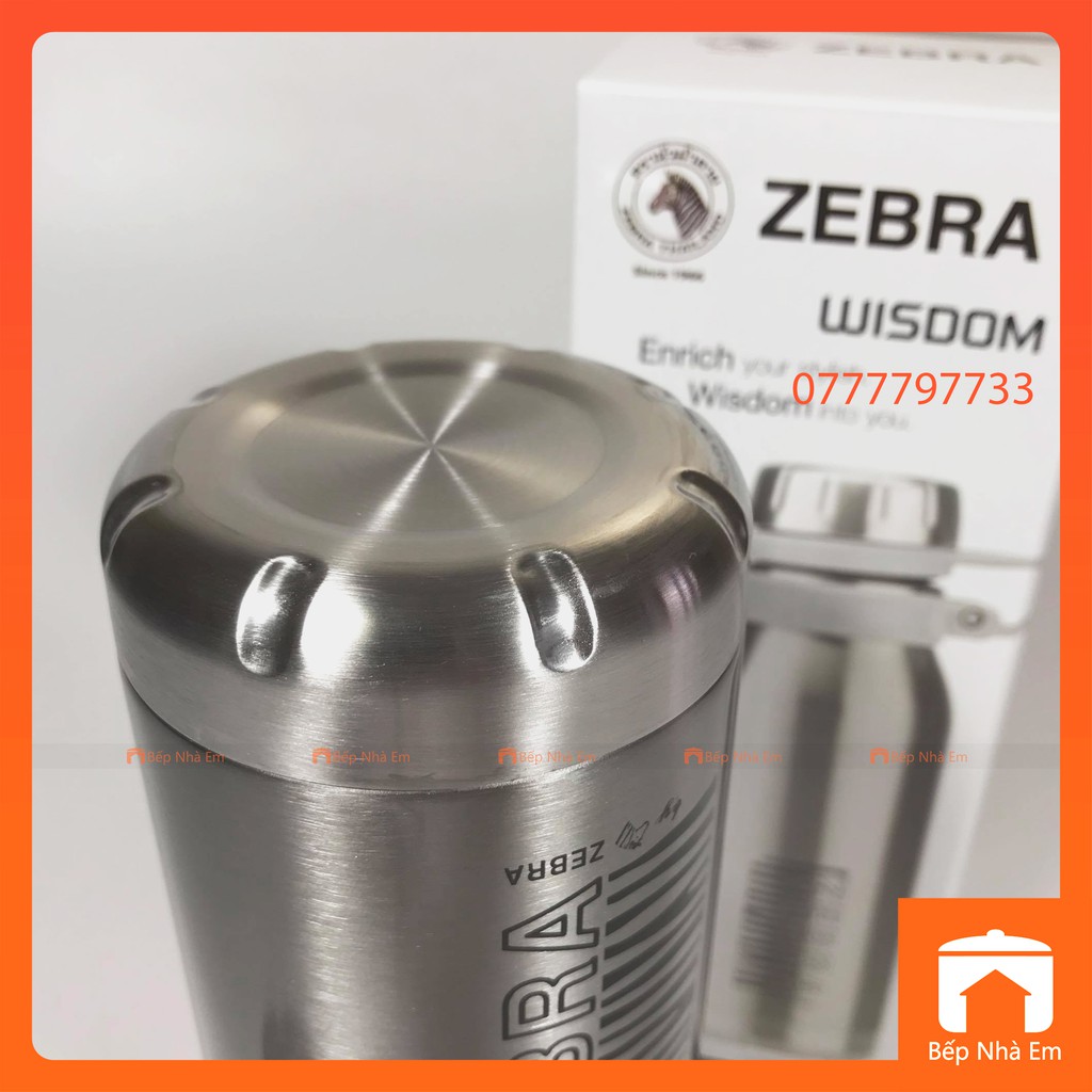 Bình Giữ Nhiệt ZEBRA Wisdom 0.5L_0.75L_1L (Inox 304) - 112635_112636_112637. Nhập Khẩu Thái Lan
