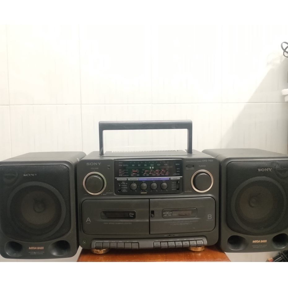 Cassette Sony CFS-715S đồ cũ hát tốt radio cassette