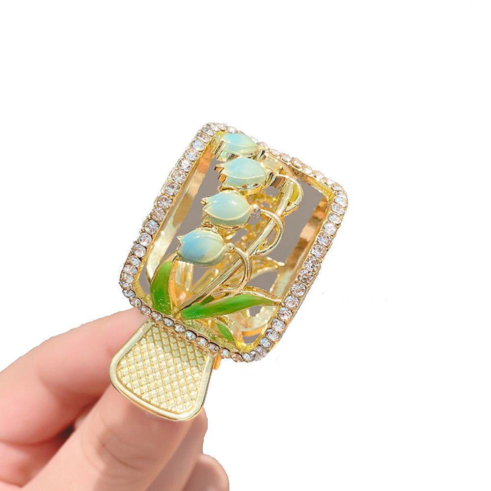 Kẹp Tóc Kim Loại Hình Hoa Tulip Thanh Lịch Cho Nữ