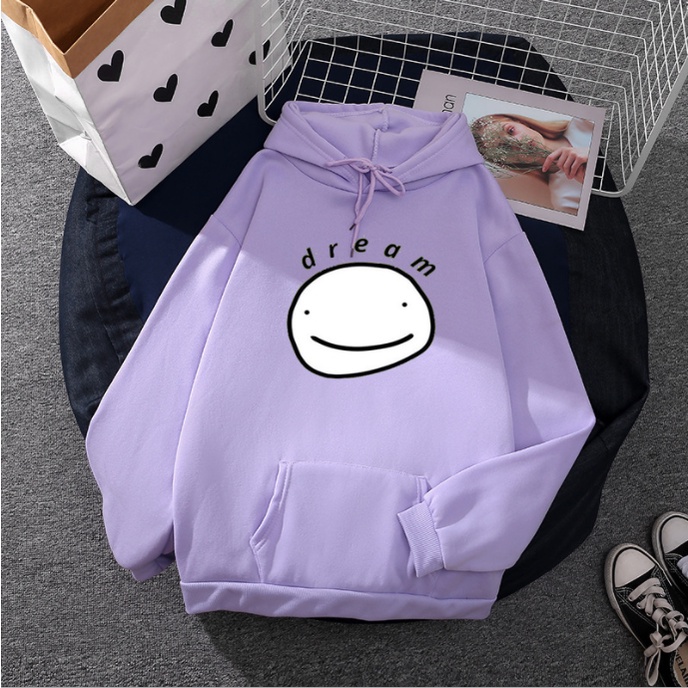 Áo Hoodie Cotton Tay Dài Dáng Rộng In Hình Game Minecraft Mcyt Dream | BigBuy360 - bigbuy360.vn