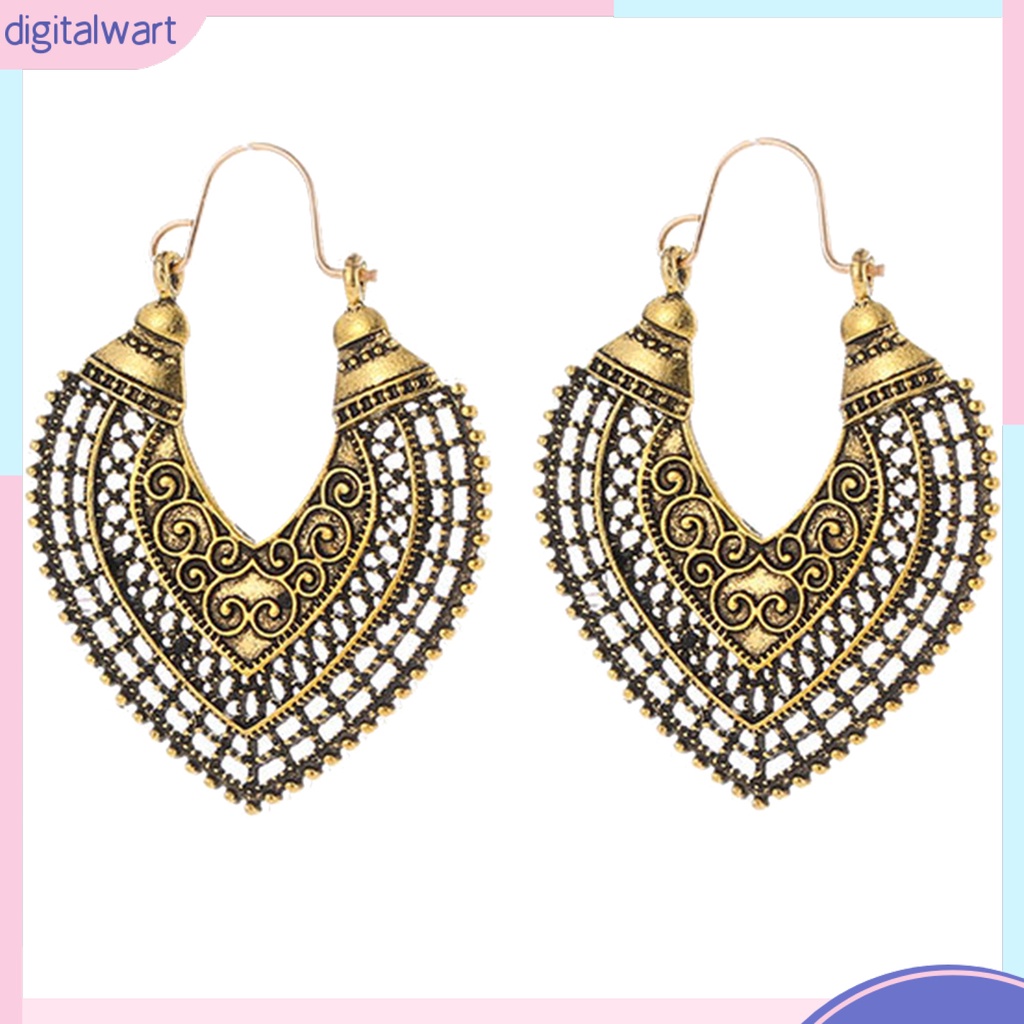 Cặp Khuyên Tai Dáng Dài Thiết Kế Hình Trái Tim Đính Đá Quý Nhân Tạo Sang Trọng Cá Tính Dành Cho Nữ