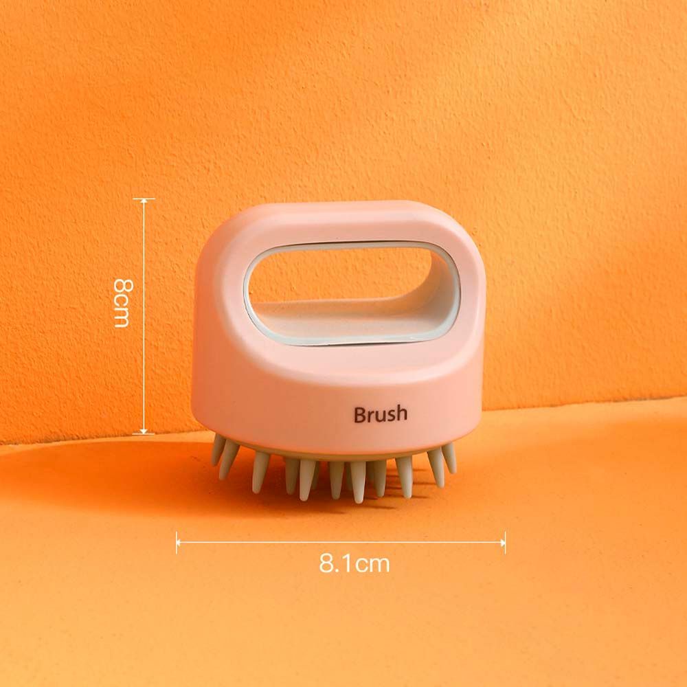 [Hàng mới về] Bàn chải gội đầu silicon mát xa da đầu thoải mái phối màu tương phản đẹp mắt