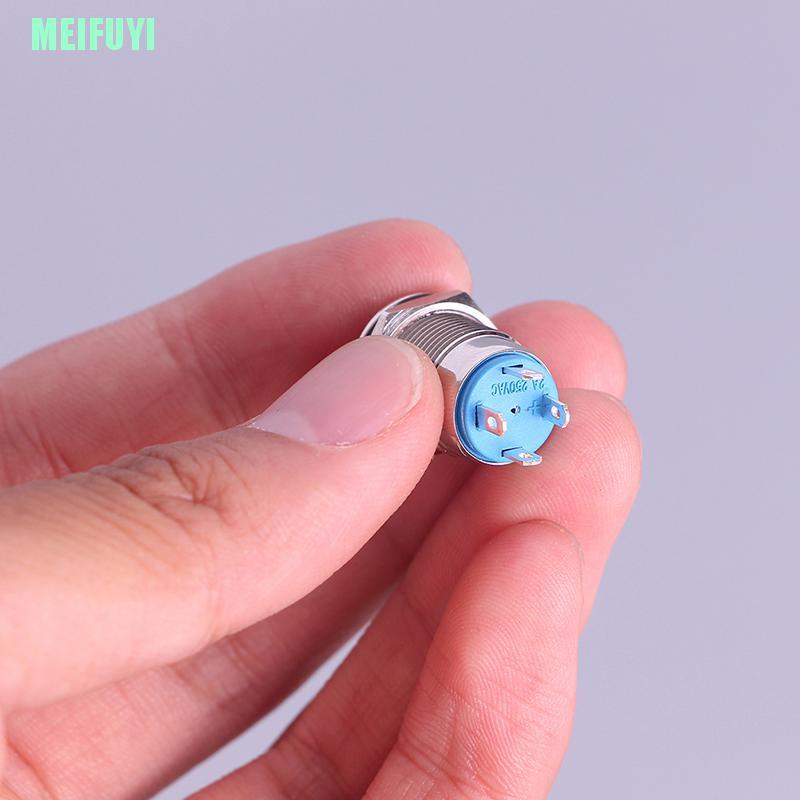 Nút Bấm Có Đèn Led Bằng Kim Loại 12mm Meifuyi