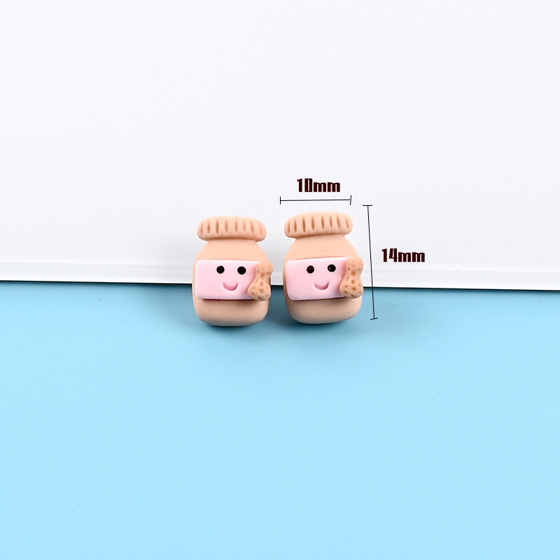 Set 10 mô hình bánh donut / khoai tây chiên / bánh quy nhân tạo nhiều màu dễ thương trang trí ốp điện thoại