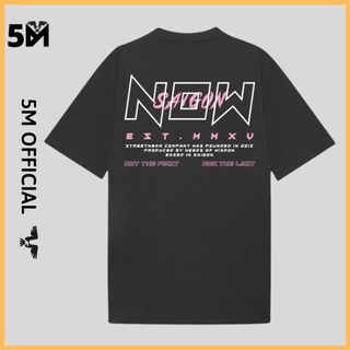 Áo thun tay lỡ unisex now sài gòn, áo phông nam nữ atc07