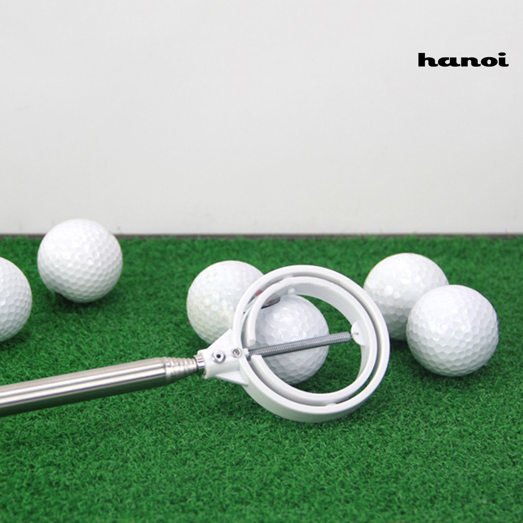 [QL]Stainless Steel Telescopic Golf Ball Retriever Retracted Pick up Scoop Picker