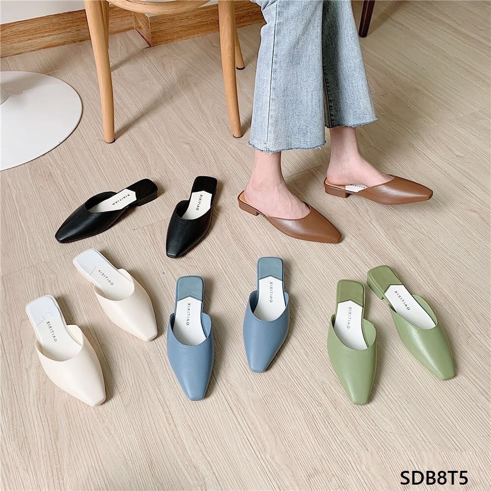 Giày Sục Nữ Chất Da Lỳ Siêu Xinh (Fullbox)