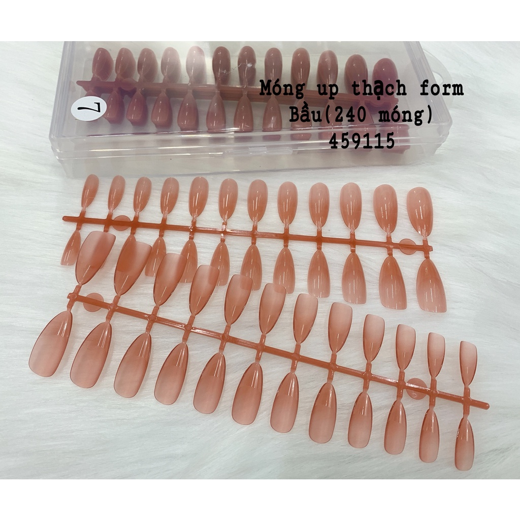 Móng Úp Thạch BẦU Nhiều Màu 240 MÓNG