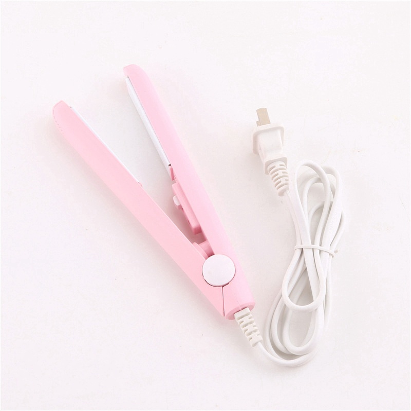Máy Duỗi / Uốn Tóc Mini Kèm Đường Thẳng Bằng Nhựa Siêu Bền Tiện Dụng