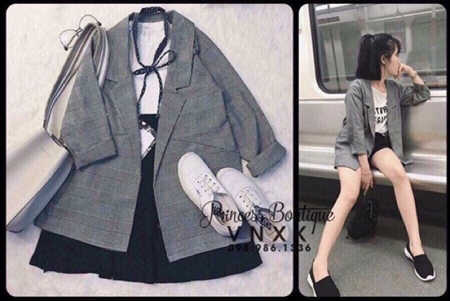 Áo vest kẻ dành cho nữ | BigBuy360 - bigbuy360.vn