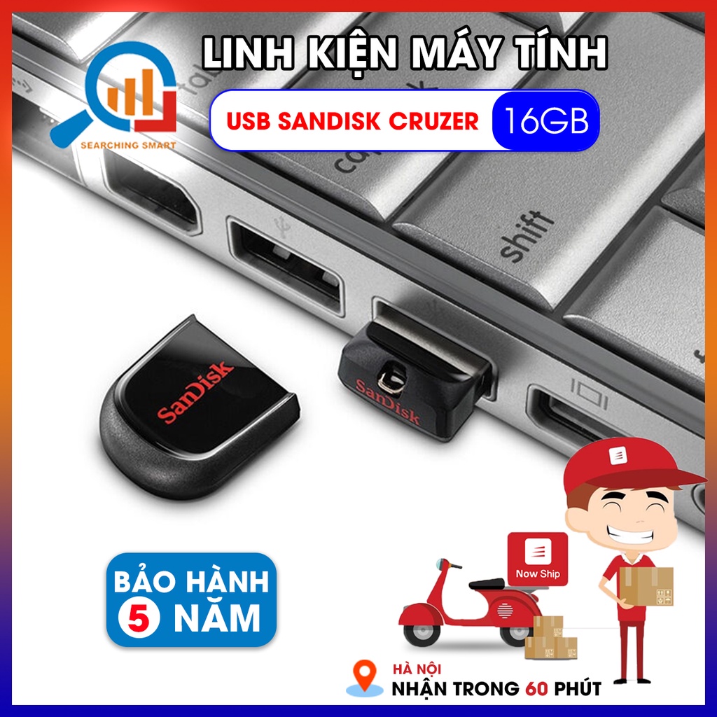 USB Sandisk 32GB Cruzer Fit - Bảo hành 5 năm !!!