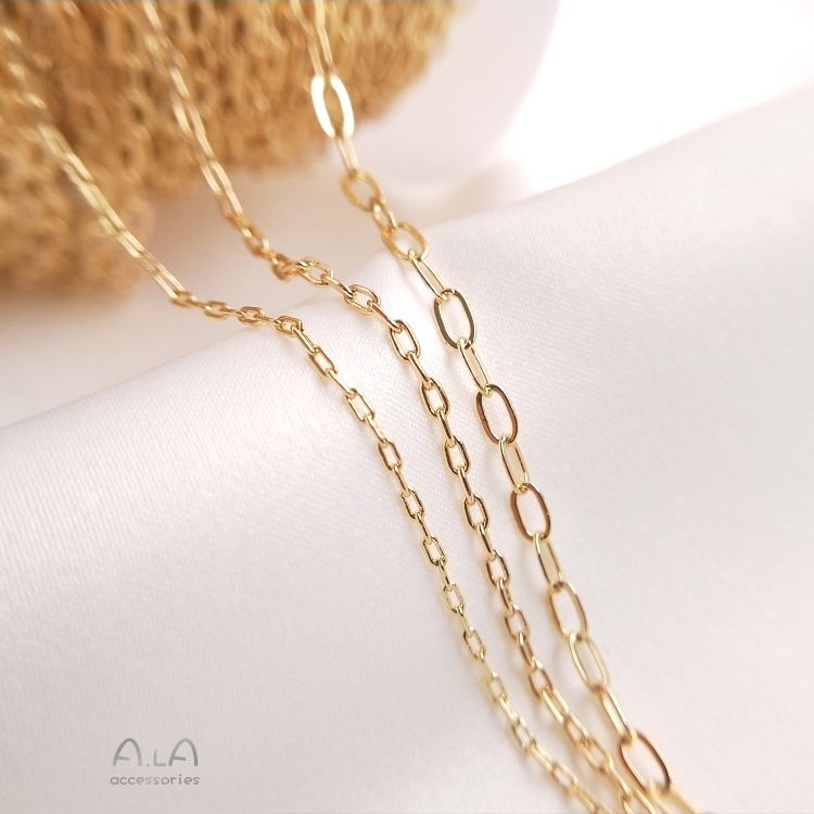 Bông Tai Mạ Vàng 14K Hình Chữ O DIY