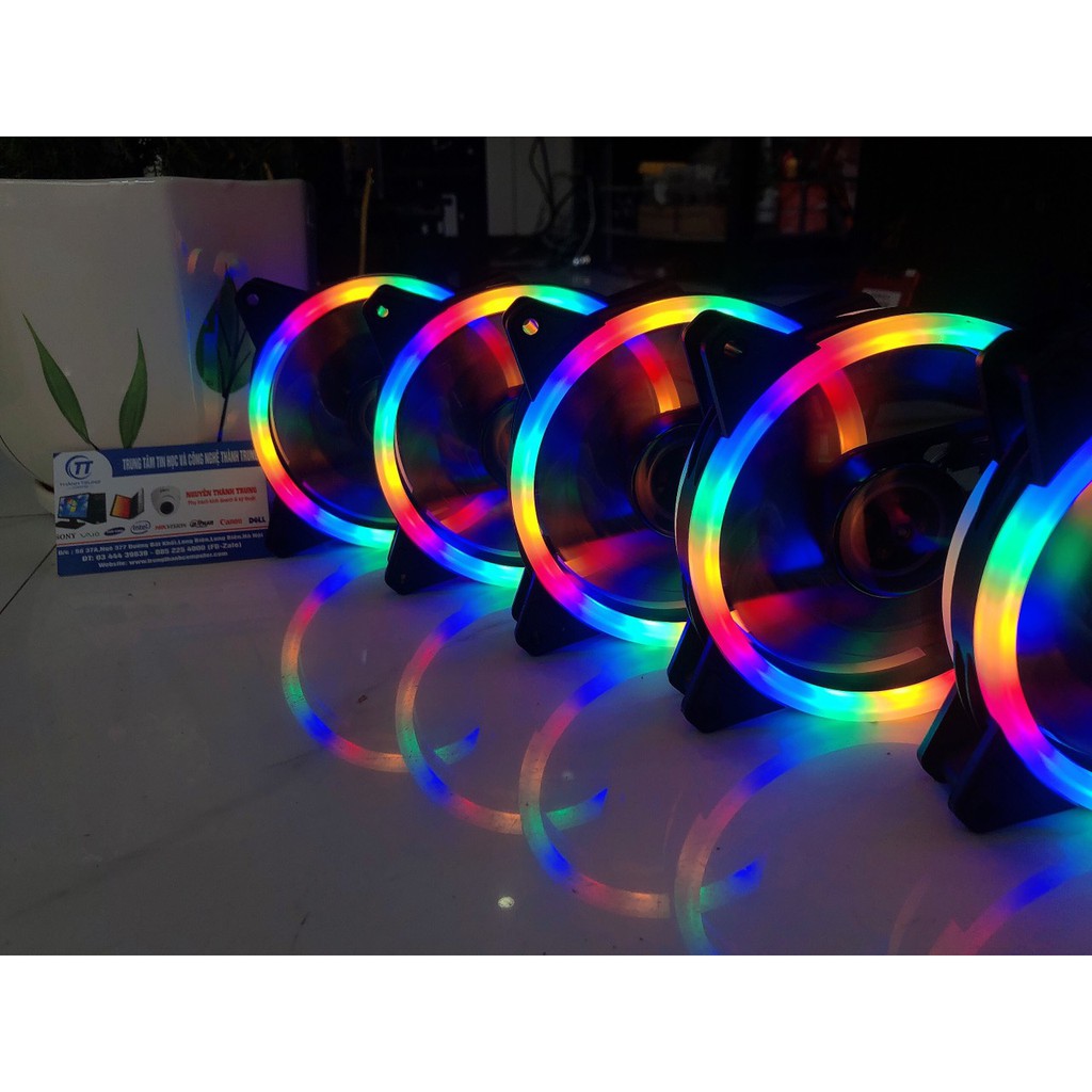 Quạt tản nhiệt Fan Led COOLMOON S2 RGB LED (Không cần Hub)