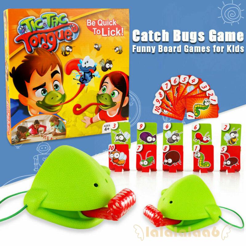 ◕Ω◕Chameleon Lằn Mặt nạ vẫy lưỡi Lick Cards Board Game