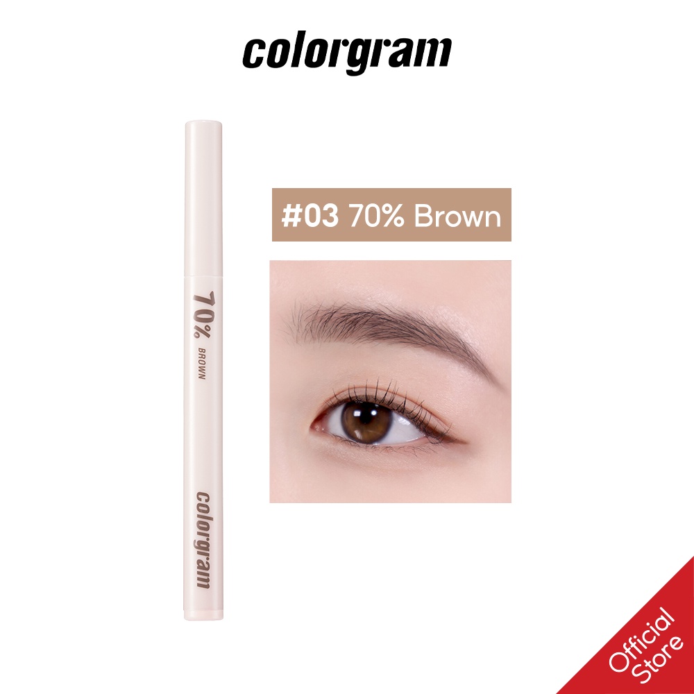 Bút Kẻ Mắt Trang Điểm Colorgram Shade Re-forming Brush Liner 0.15g