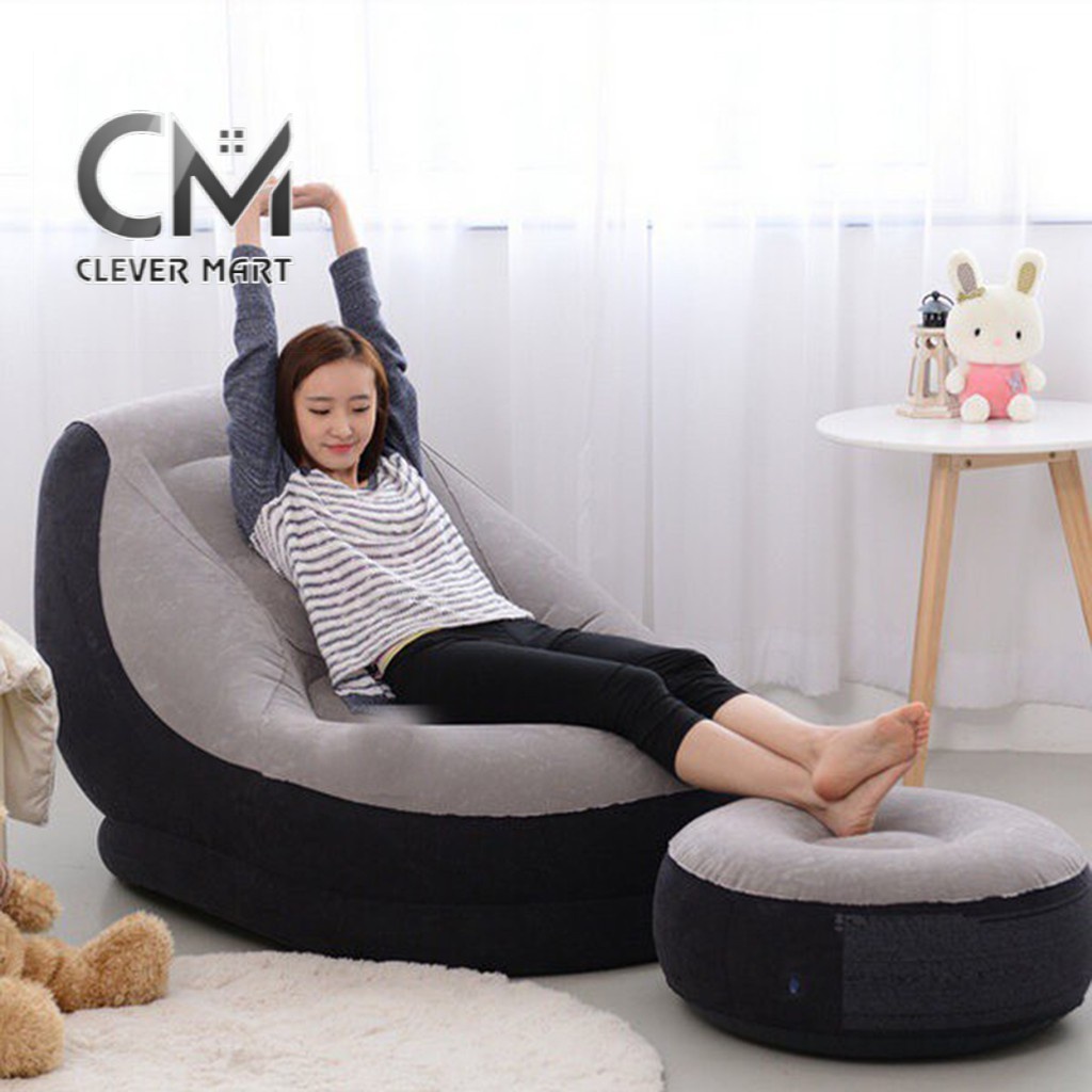 GHẾ HƠI TỰA LƯNG JILONG KÈM ĐÔN (Nâu)