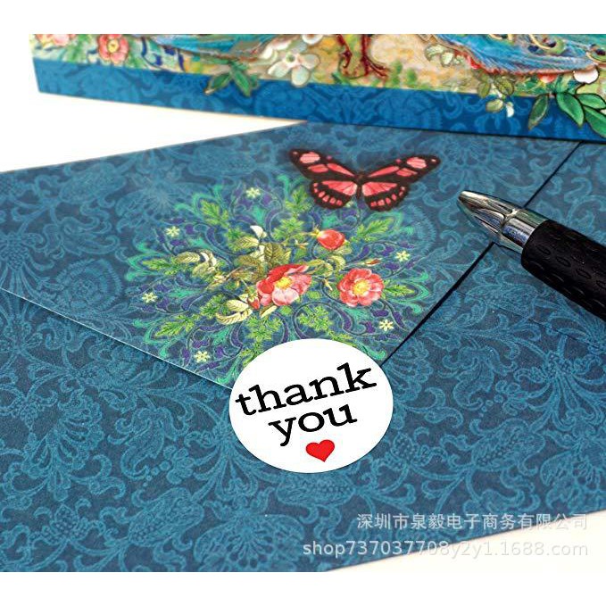 Cuộn 500 miếng Nhãn dán cảm ơn - Sticker khen thưởng Molangshop