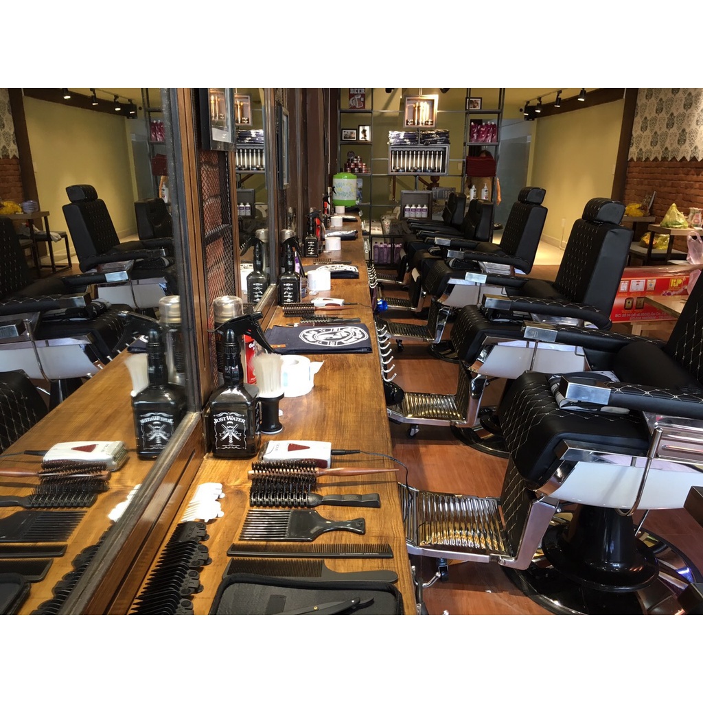 Ghế cắt tóc nam_Ghế barbershop_Ghế chuyên dùng cho cắt tóc cạo mặt ráy tai