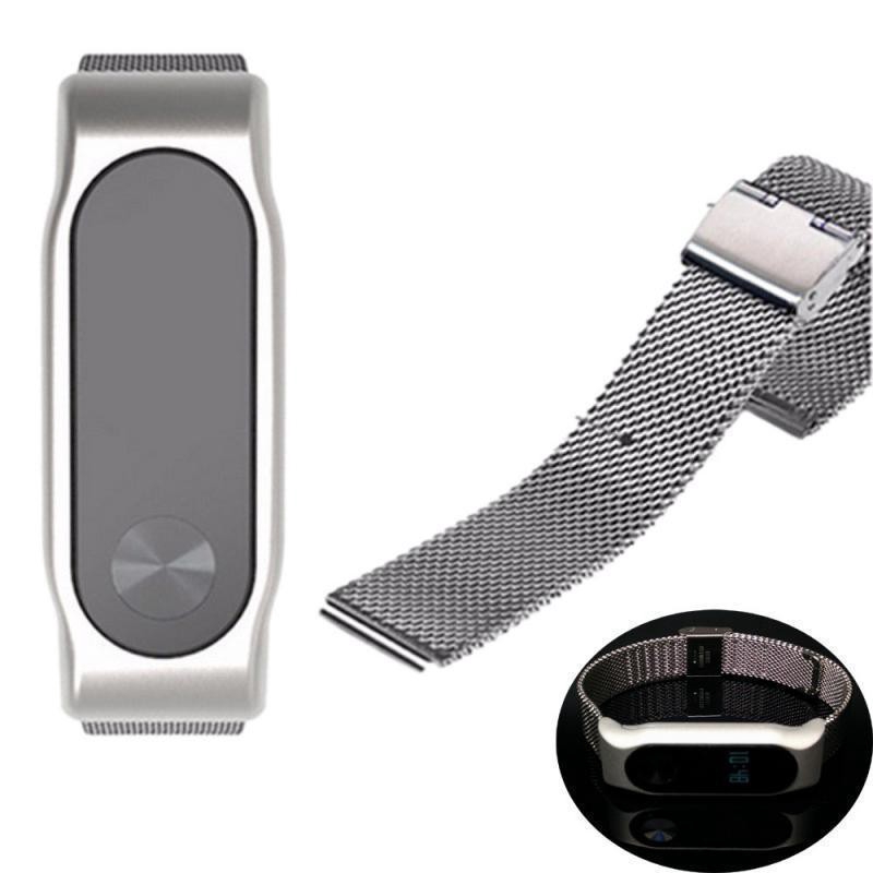 Dây đeo bằng thép không gỉ phụ kiện chuyên dụng cho Xiaomi Mi Band 2