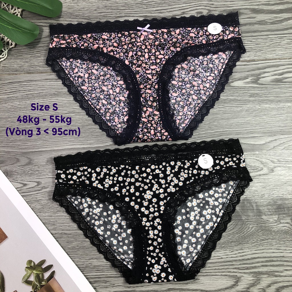 (SIZE S 48-55kg) Quần lót xuất dư xịn, vải cotton thun lạnh