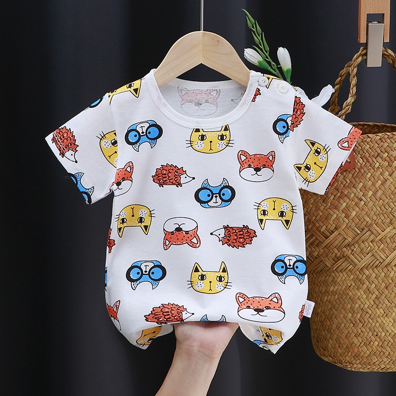 Áo cộc tay bé trai, bé gái, áo thun cho bé loại 100% cotton, hàng QuangChau KIZICIZY QATE32