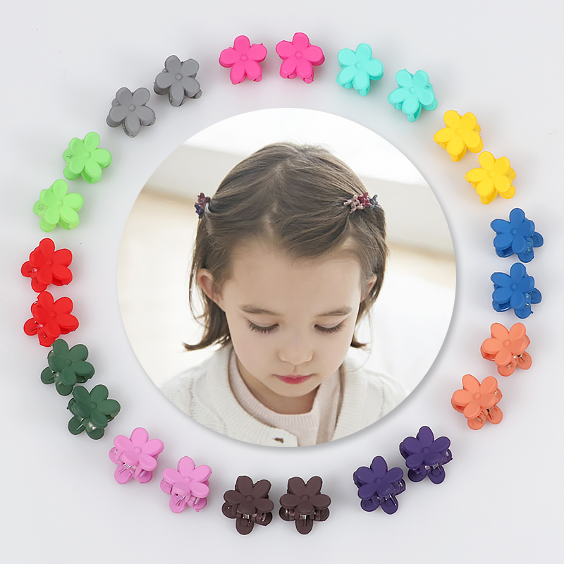Kẹp tóc nhựa hình hoa trang trí xinh xắn cho nữ