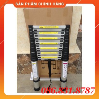 [FreeShip – Xả kho] THANG NHÔM RÚT 3M8 - BH 24 Tháng. Thang Nhôm Rút Gọn. Thang nhôm rút nhật bản