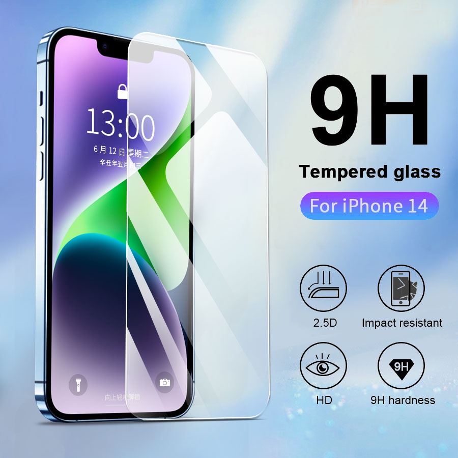 Kính cường lực bảo vệ màn hình điện thoại thích hợp cho iPhone 15 14 13 12 11 Pro Max 13 Mini XS X XR