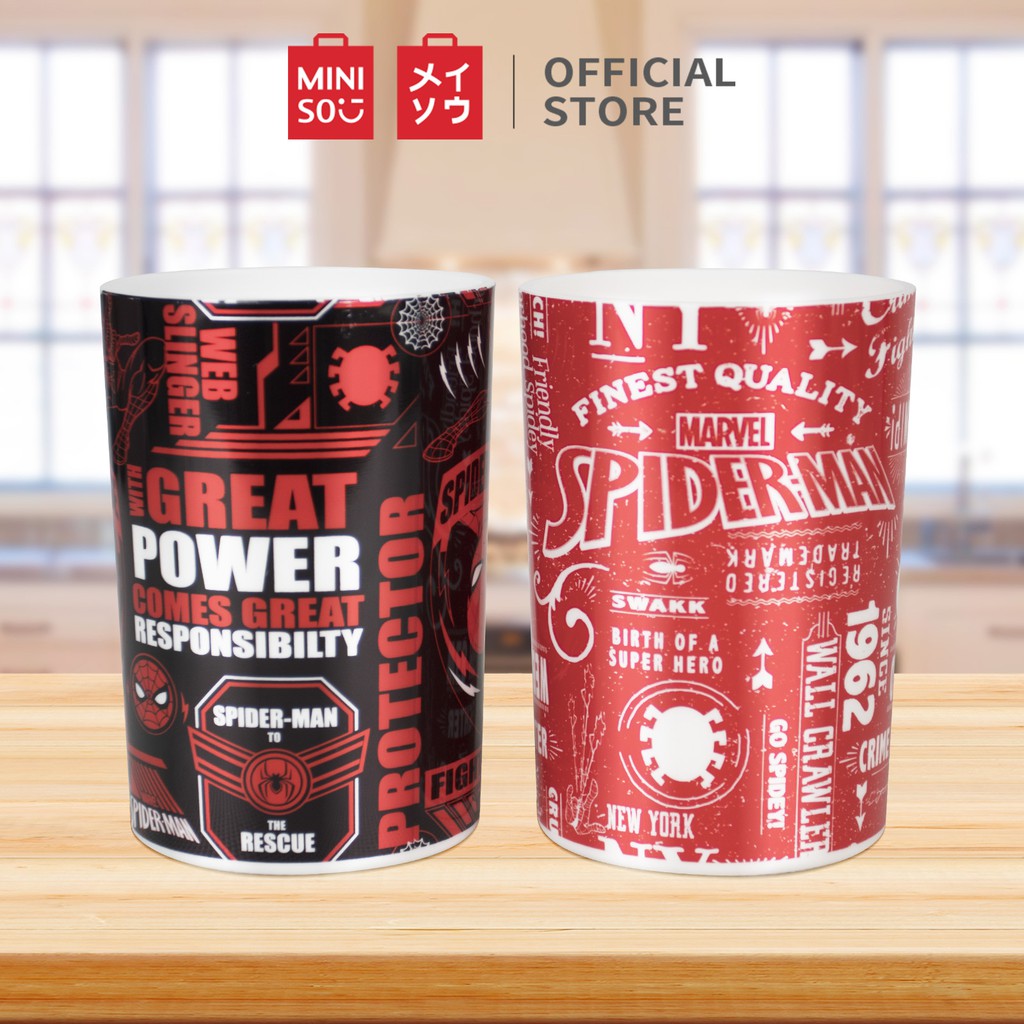 [Mã MINIJUPA giảm 10% tối đa 20K đơn 70K] Bộ 2 cốc súc miệng Miniso Marvel 260ml/cốc (Giao ngẫu nhiên)